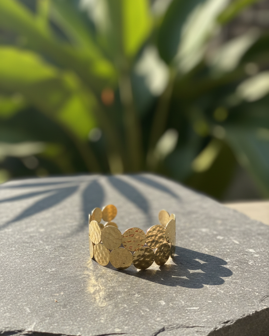 Solika Gold Coin Cuff
