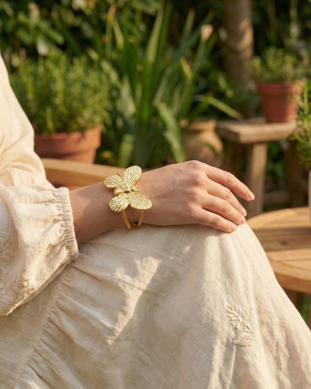 Solika Golden Blossom Cuff