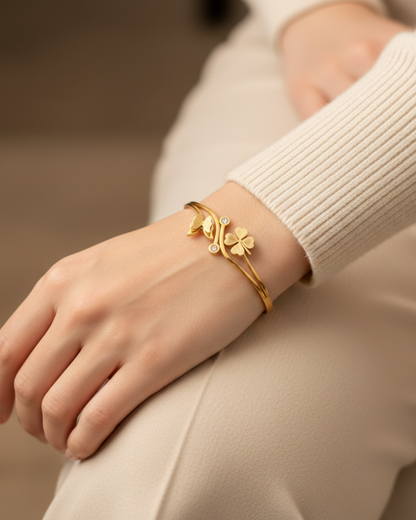 Solika Butterfly & Clover Bracelet