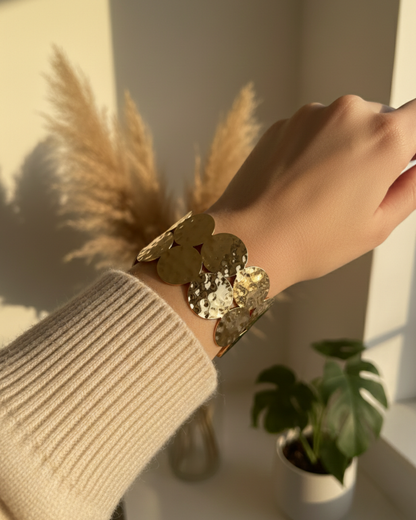 Solika Gold Coin Cuff