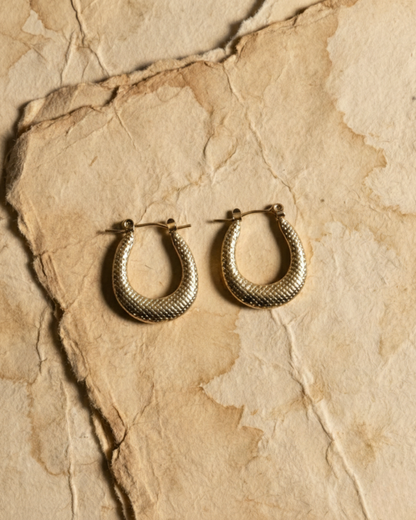 The Solika Textured Hoop