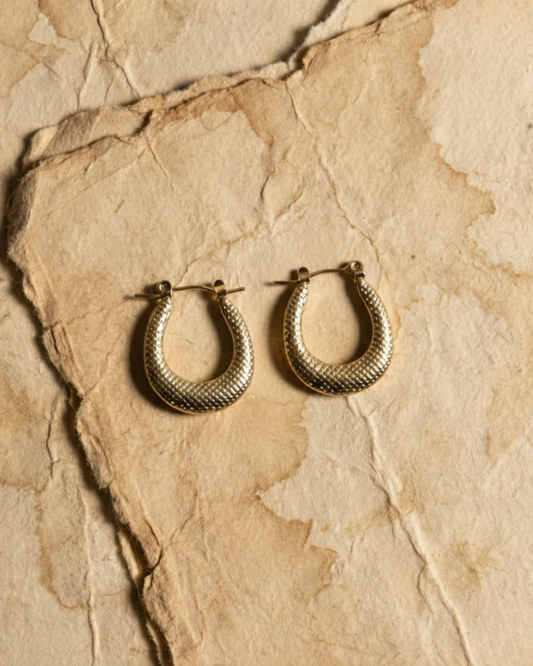 The Solika Textured Hoop