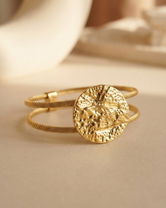 Solika Gold Coin Cuff
