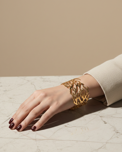 Solika Coral Gold Cuff