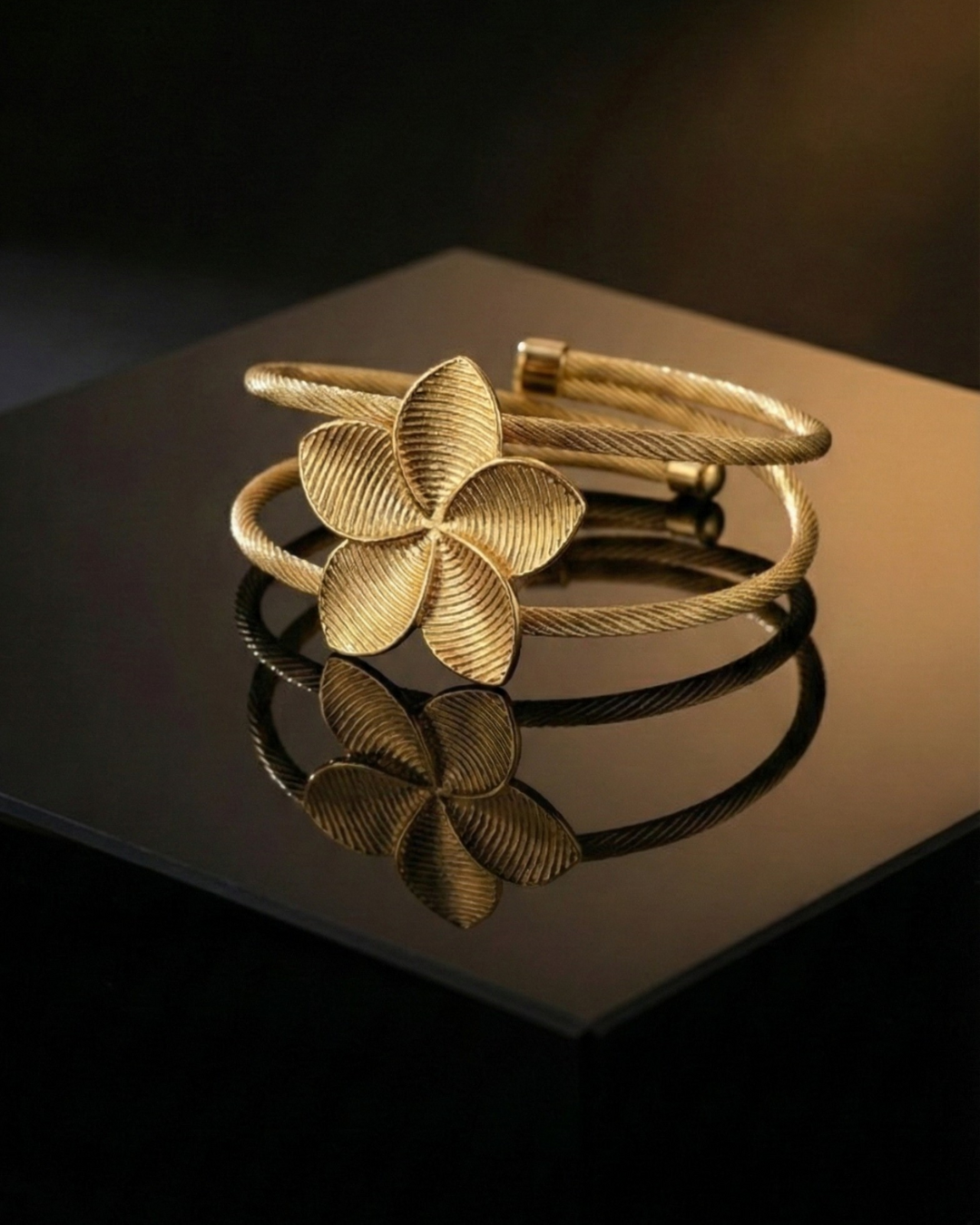 Solika Gold Petal Cuff