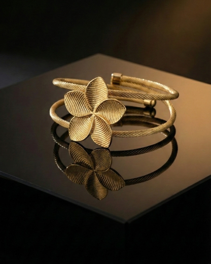 Solika Gold Petal Cuff