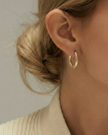 The Solika Textured Hoop