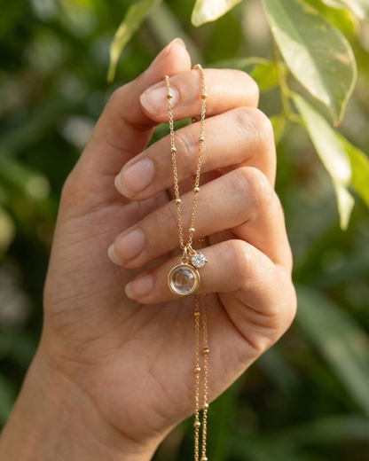 Solika Crystal Charm Necklace