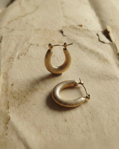 The Solika Textured Hoop