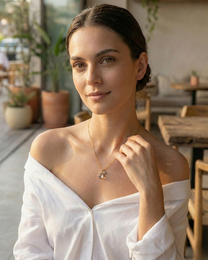 Solika Crystal Charm Necklace