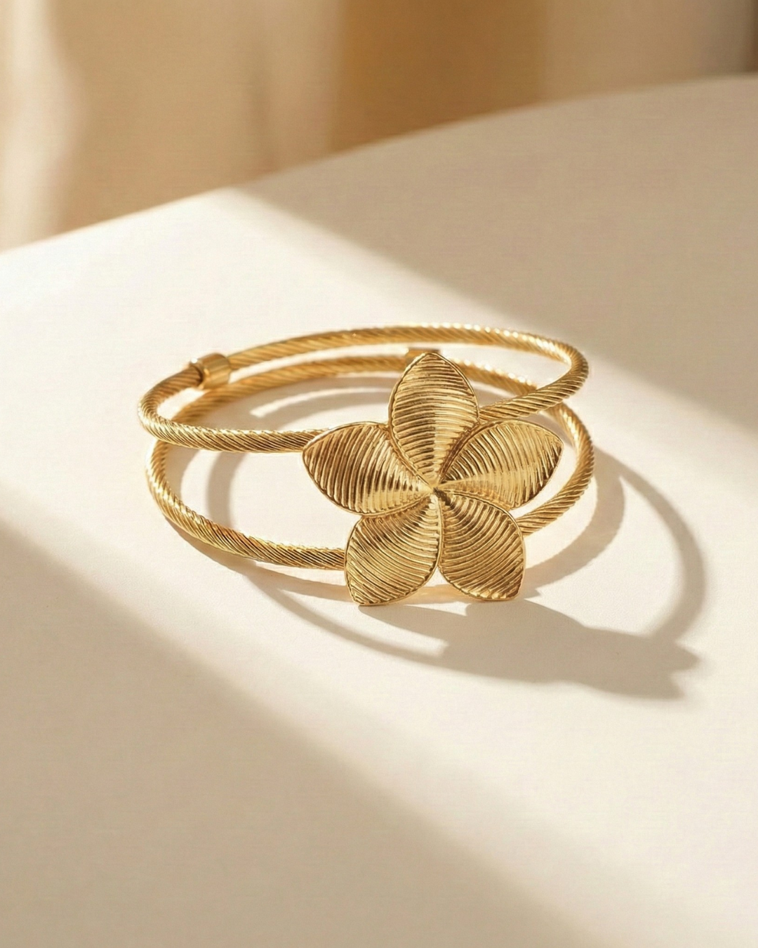 Solika Gold Petal Cuff