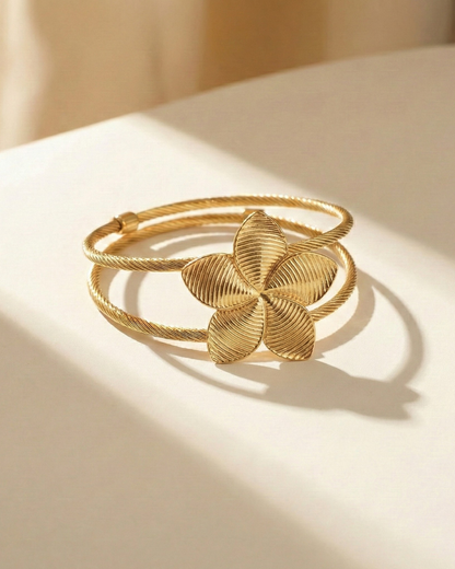 Solika Gold Petal Cuff