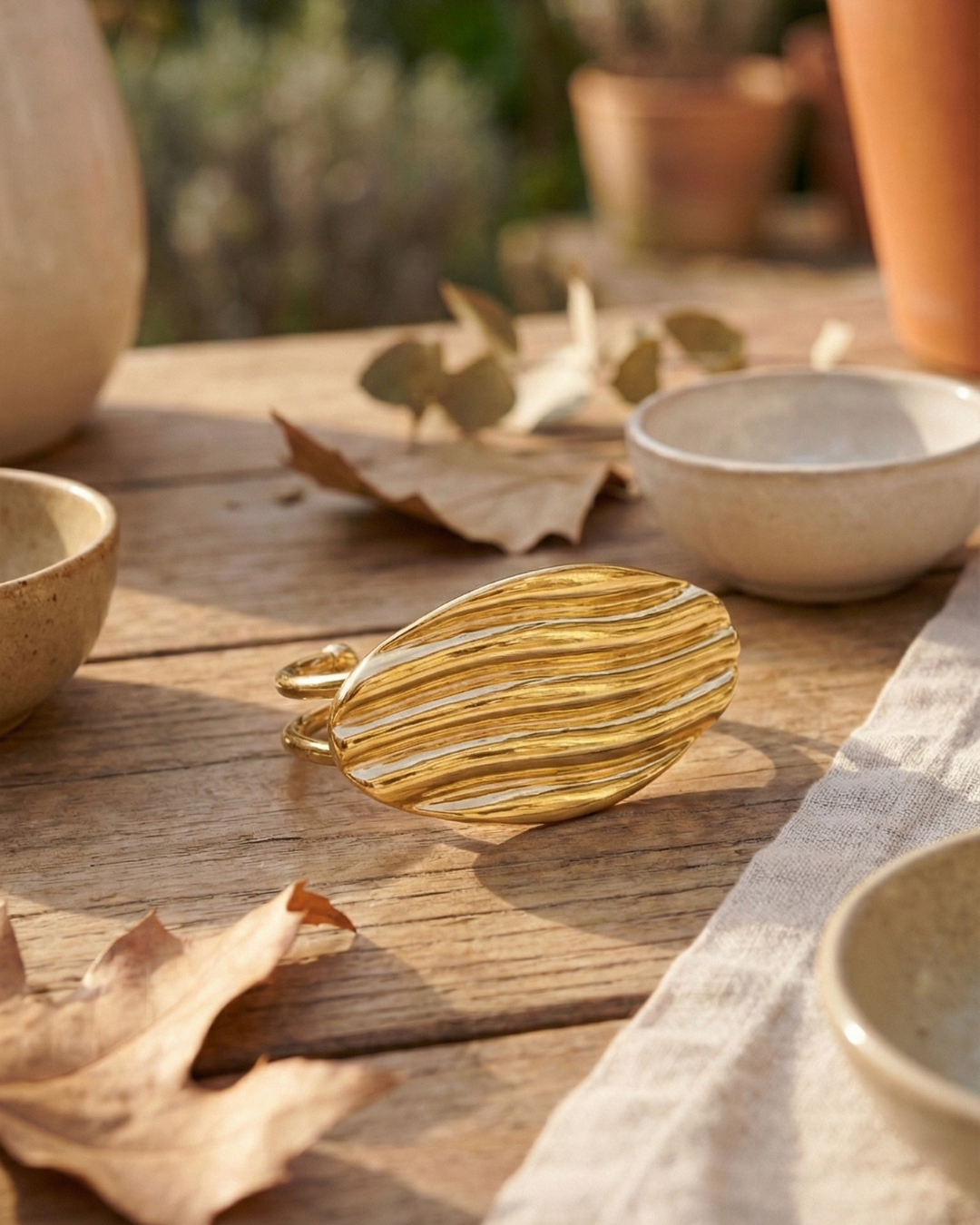 Solika Golden Wave Cuff