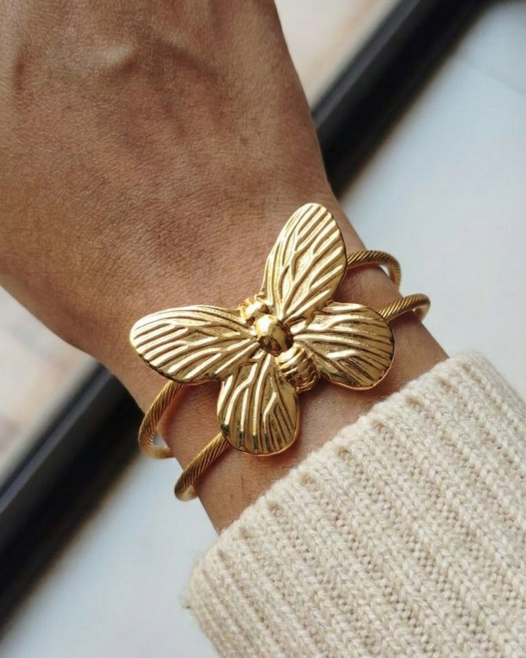 Solika Golden Blossom Cuff