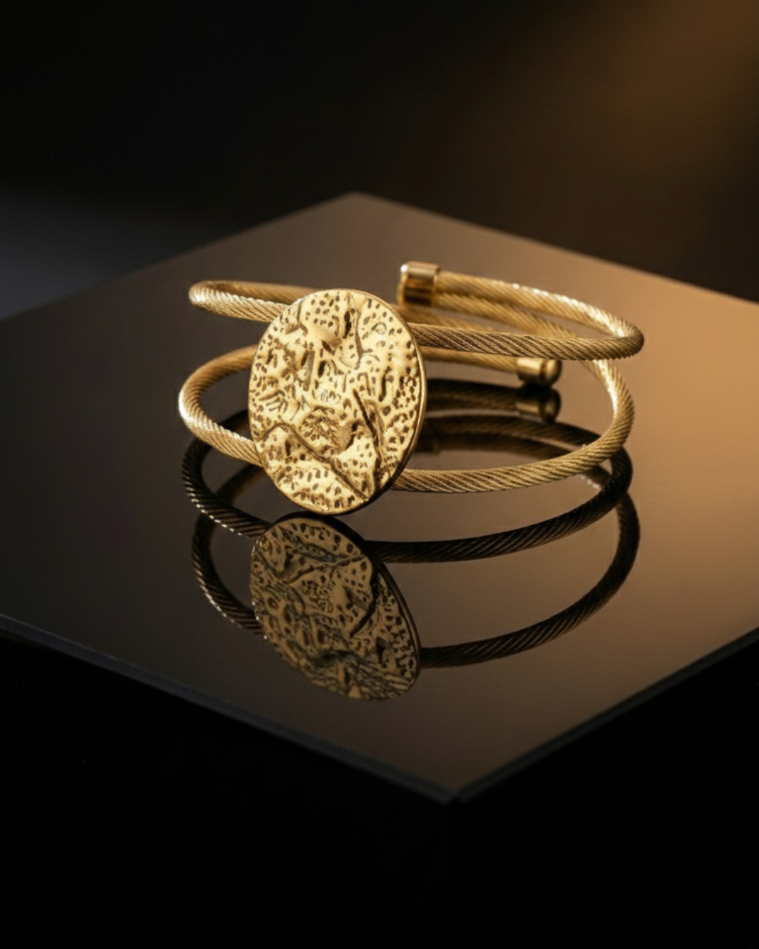 Solika Gold Coin Cuff
